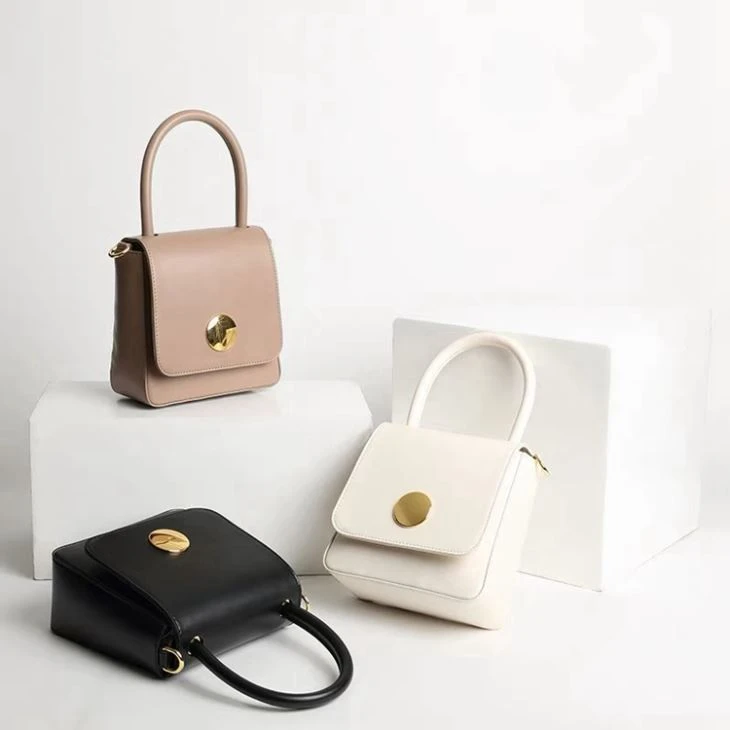 Bolsa de ombro de couro genuíno