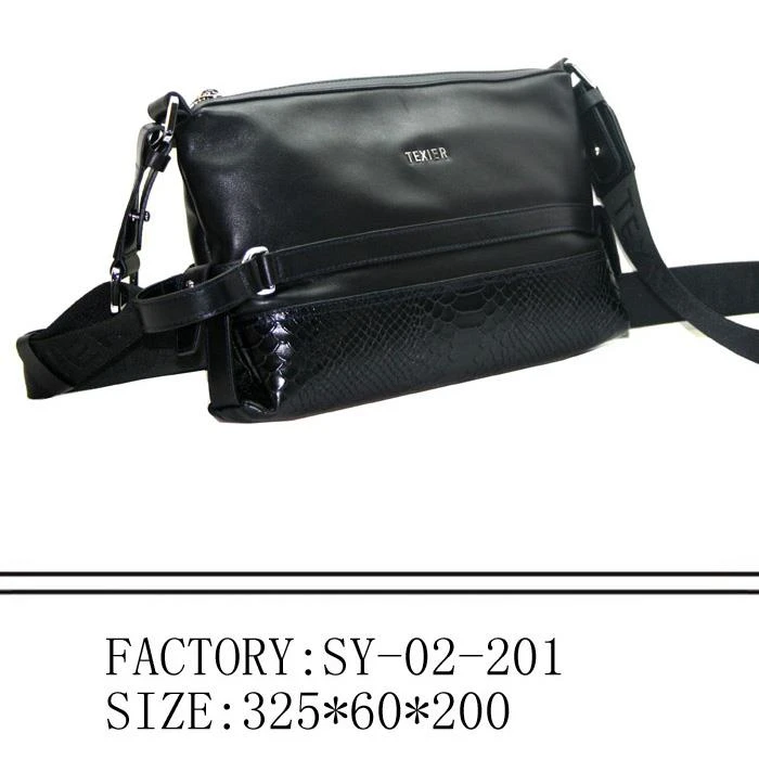 Bolsa de ombro masculina com padrão