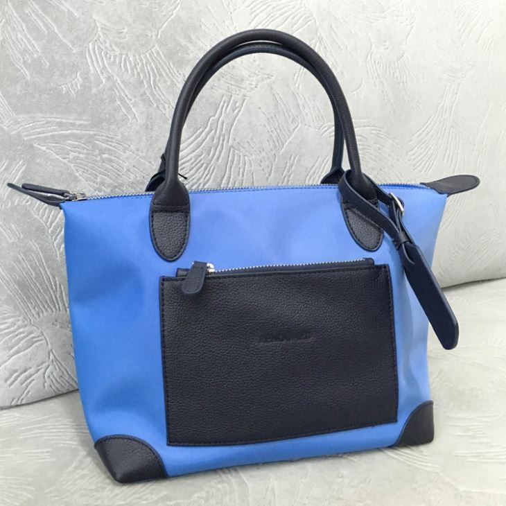 Alças de couro de bolsa de nylon