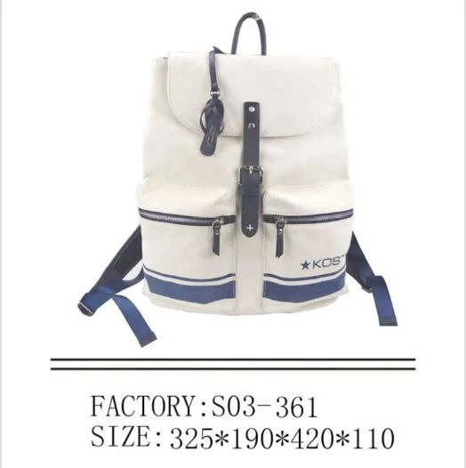 Mochila esportiva de couro de lona