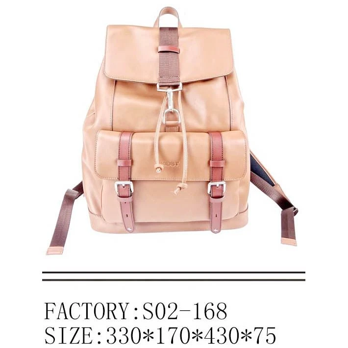 Mochila de couro cowhide personalizada