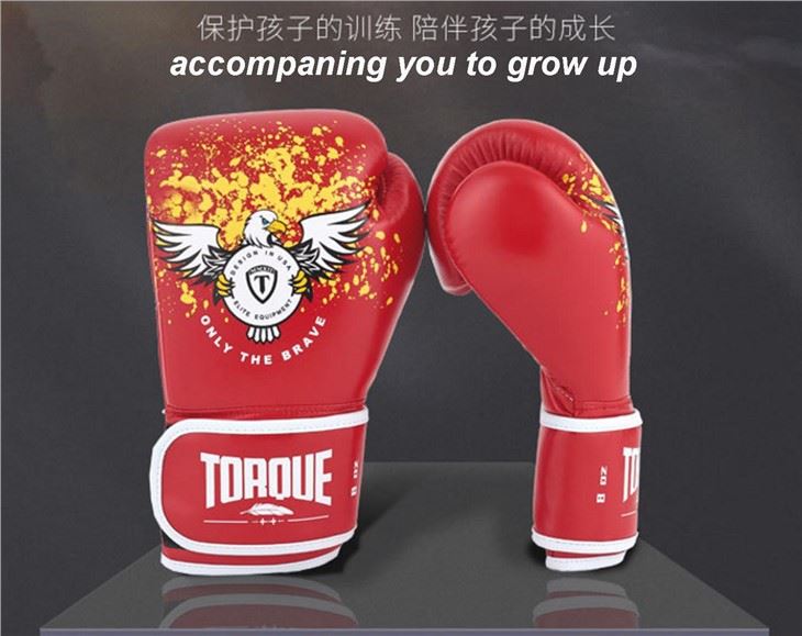 Luvas de boxe esportivas de couro para crianças