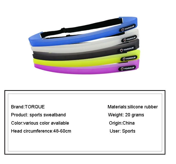Faixa de suor de silicone para manchas